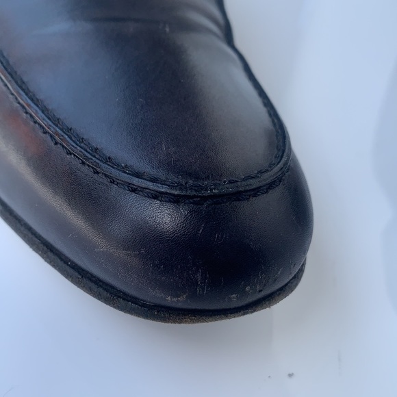 Black Leather Loafers/dress shoes by Gucci - Picture 14 of 16